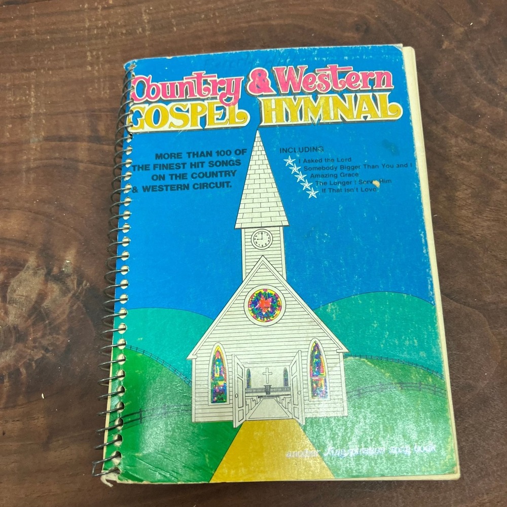 Country & Western Gospel Hymnal Fred Bock 1972 Spiral Songbook Singspiration